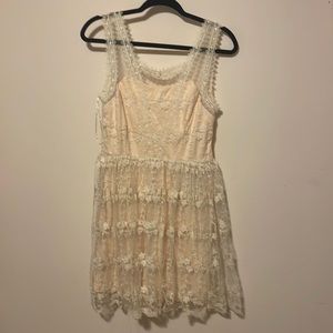 Cream colored short dress- never worn